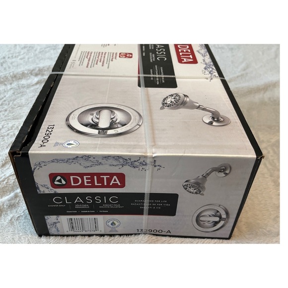 Delta Classic Shower Valve Trim Kit Chrome Finish 132900-A - Picture 3 of 5